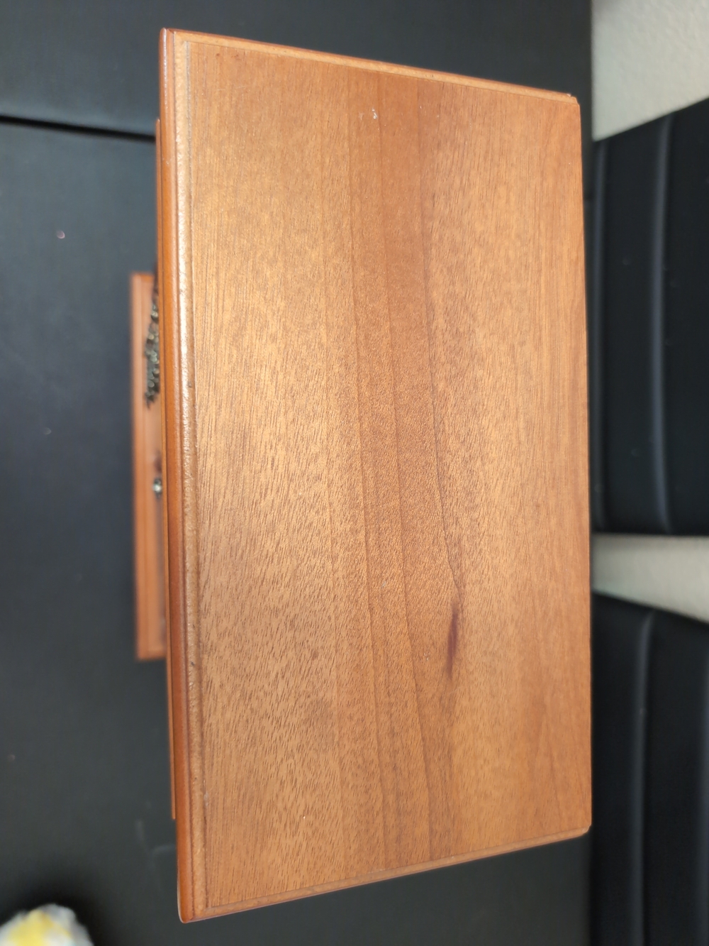 Wood Finish Jewelry Armoire with Glass Door - Brown - Picture 9 of 14